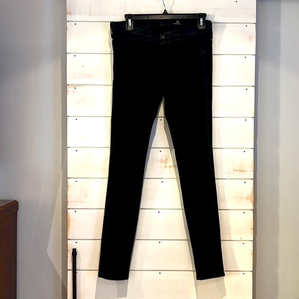 AG black stretch jeans, size 28 R. Never worn!